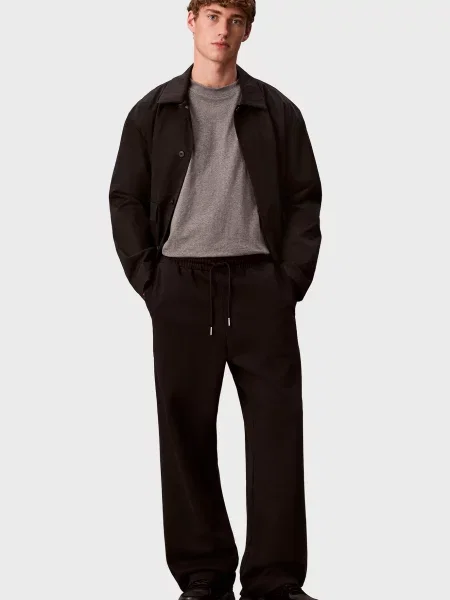 Махровые спортивные штаны Calvin Klein черные
