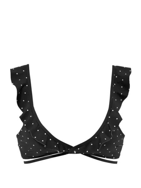 LASCANA Sutien costum de baie Sparkle / negru alb