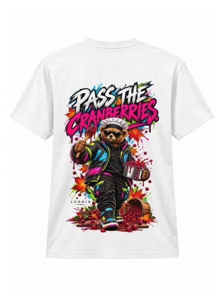 LUNØIR Studio Tricou BOSS Thanksgiving Cranberry Chef' alb