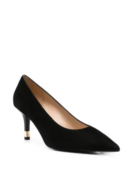 Pantofi cu toc Furla din piele de căprioară negru