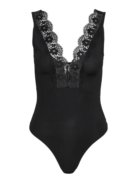 PIECES Tricou body NOAMI' negru