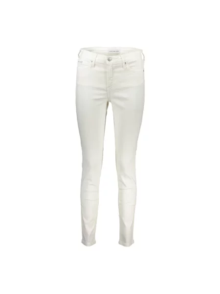 Skinny jeansy skinny Calvin Klein białe