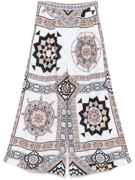 Pantaloni Camilla alb