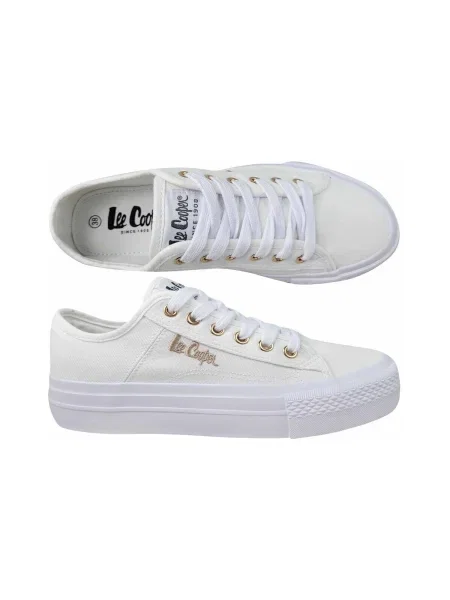 Félcipő Lee Cooper fehér