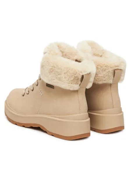 Šnurovacie tenisky Skechers béžová