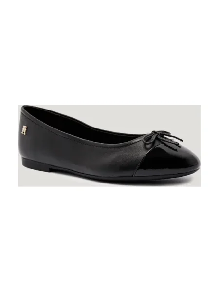 Tommy Hilfiger De piele balerini negru