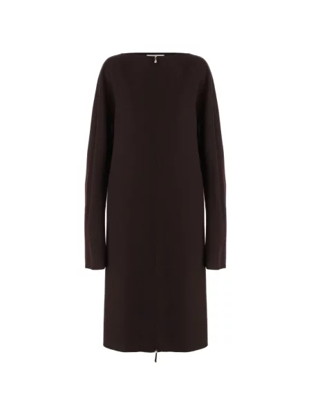 Lung rochie Carven cu perle maro