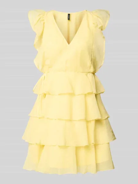 Taliowana sukienka koktajlowa w kopertowym stylu model SABRINA' Vero Moda