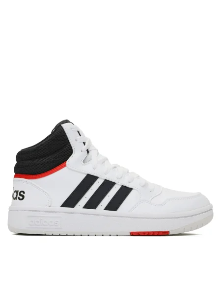 Adidas Pantofi Hoops Mid alb