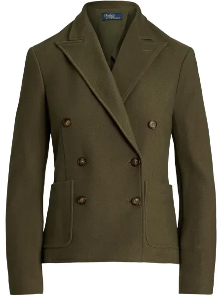 Polo Polo Ralph Lauren z twillu do kolan plisowane żółte