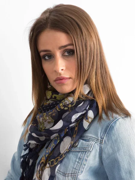 Fular Fashionhunters albastru
