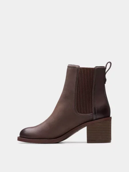 Кожаные ботинки Clarks коричневые