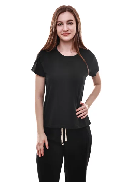 Футболка STREAM віскоза/поліестер чорний