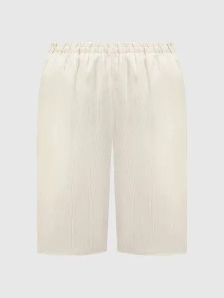 Шорти ANDRA з льону та шовку Lou Lou Studio бежеві
