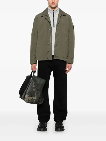 Geacă Stone Island cu strasuri verde