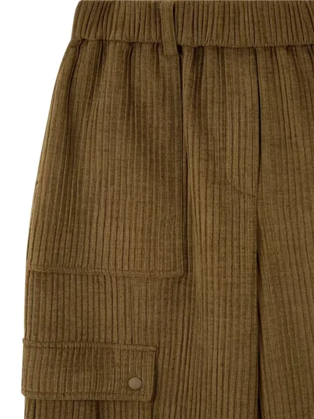 Pantaloni Studio Tomboy de catifea cord maro