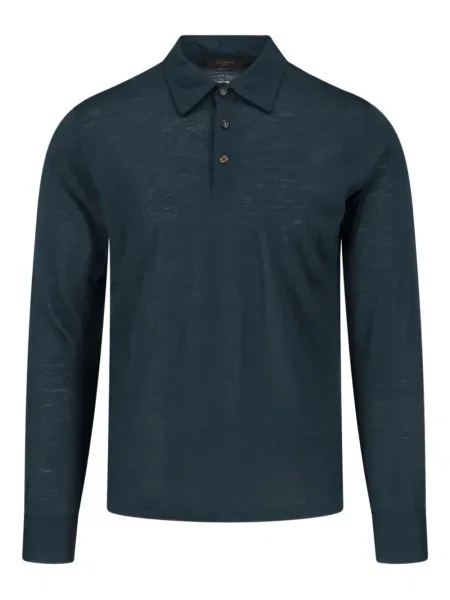 Polo Zanone de lână verde