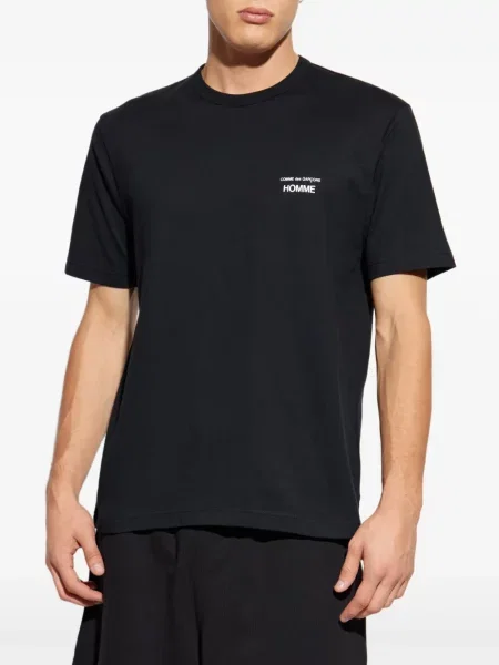 Póló Comme Des Garçons Homme nyomtatás fekete