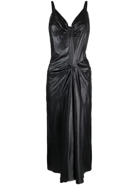 Rochie midi Maison Margiela până la genunchi de costum negru