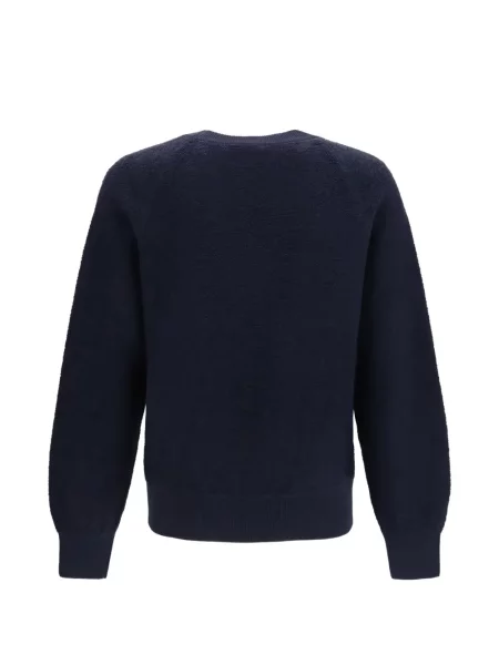 Πουλόβερ Piacenza Cashmere κασμίρ με στρογγυλή λαιμόκοψη μπλε