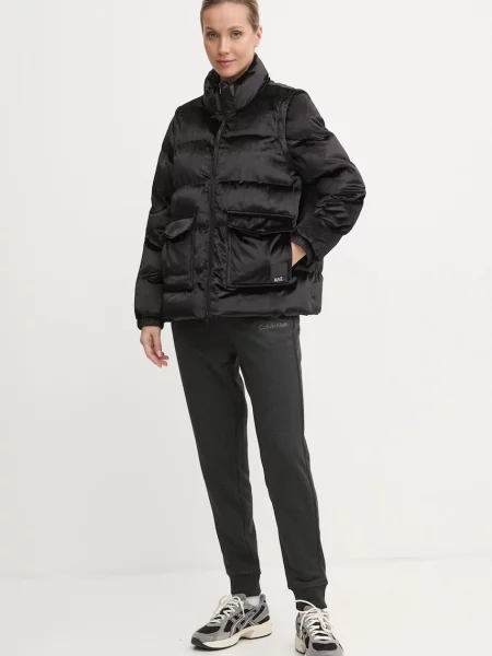 Kurtka Emporio Armani Train Athletic Velour Extra Padded black czarna