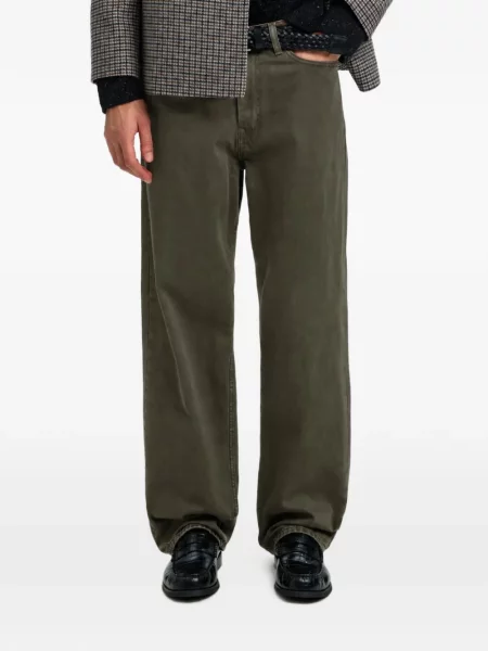 Blugi cu picior larg Selected verde