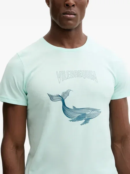 Tricou Vilebrequin cu imagine verde