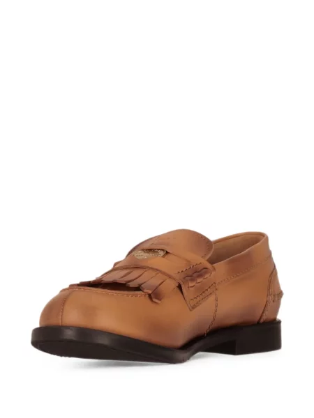 Pantofi loafer Miu Miu din piele maro