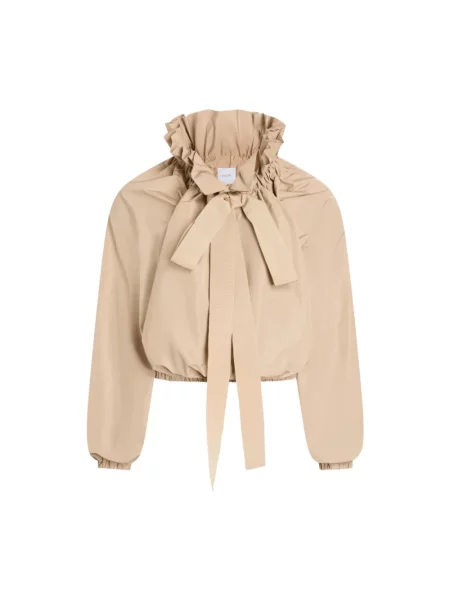 Bluzka Patou z rękawami balonowymi beżowa