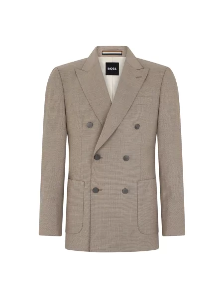 Marynarka Hugo wełniana beżowa