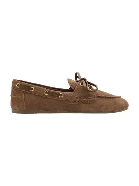 MANGO Mocasini Boat caramel maro