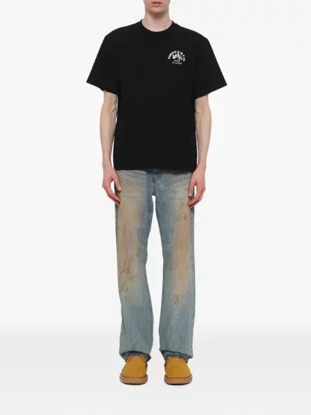 Tricou Vowels cu imagine negru