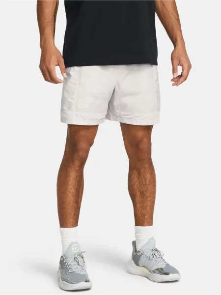 Pánske basketbalové šortky Under Armour Curry Woen Short white clay/white clay/white clay biela
