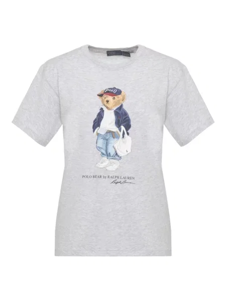 Koszulka polo Polo Ralph Lauren z dżerseju szara
