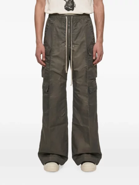 Pantaloni cargo Rick Owens Drkshdw cu cordon gri