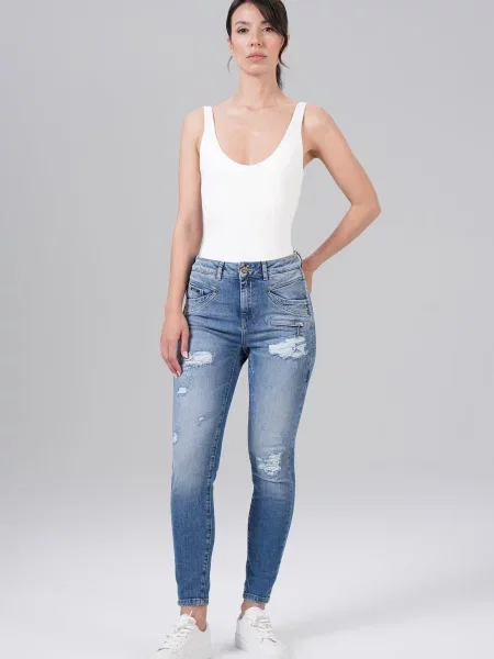 M.O.D MIRACLE OF DENIM Jeans albastru