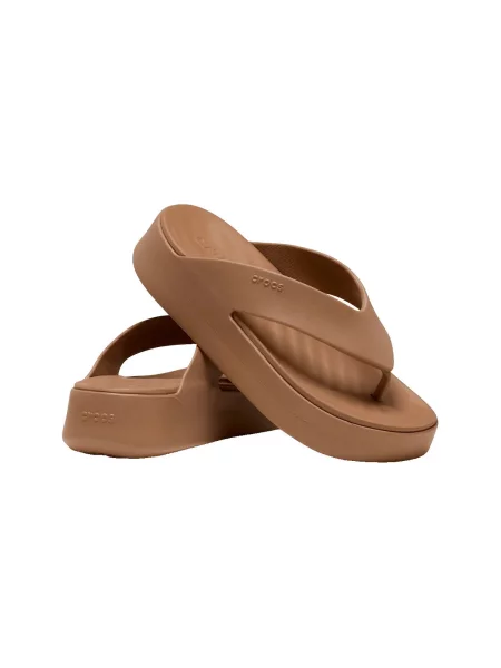 Pantofi Crocs cu platformă maro