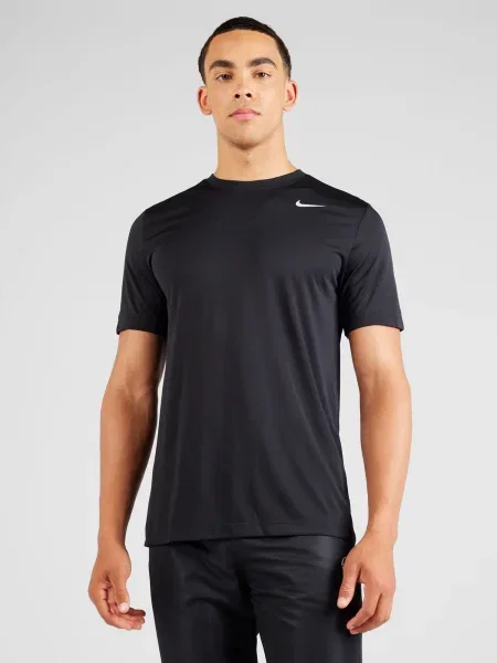 NIKE Tricou funcțional negru / murdar alb