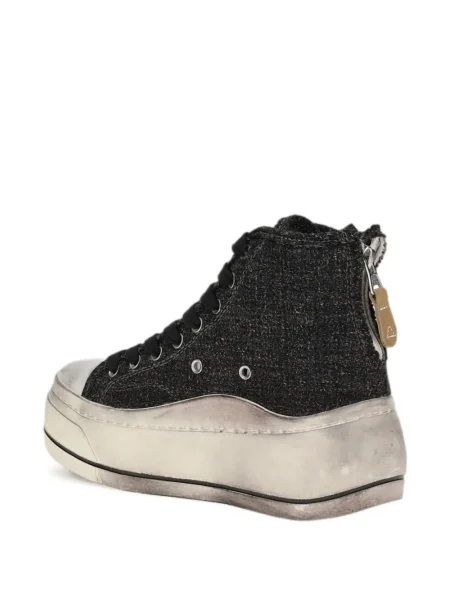 Sneakerși R13 cu platformă negru