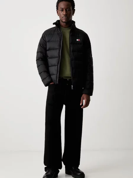 Tommy Jeans páperová bunda pánska čierna