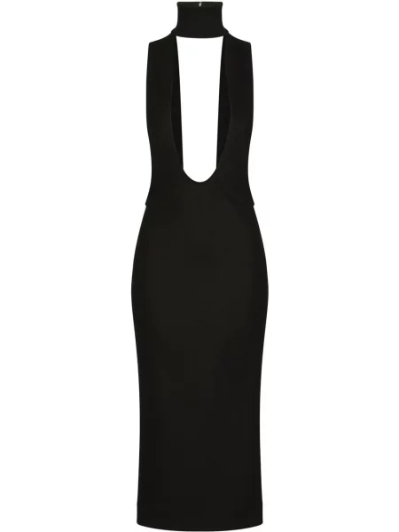 Rochie midi Dolce & Gabbana până la genunchi de costum negru