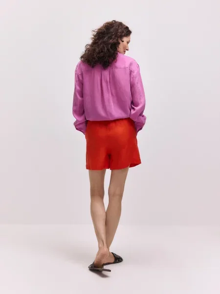 Reserved Лляні шорти мандариновий 