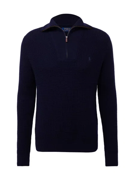 Heláncă Polo Ralph Lauren de lână melange albastru