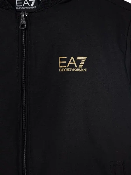Kurtka bomber dziecięcy Emporio Armani czarny