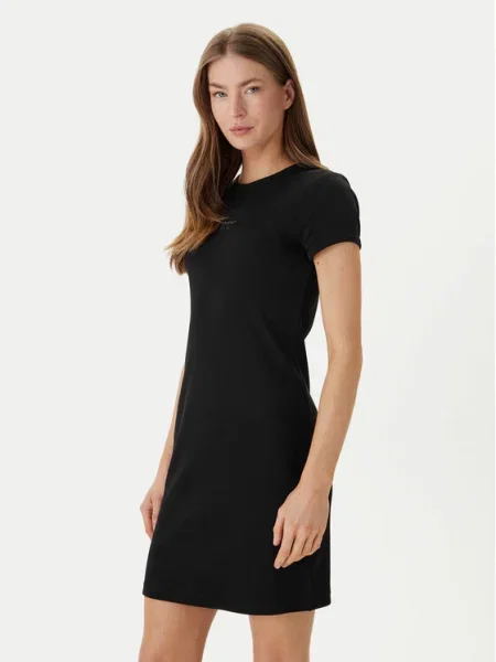 Rochie din denim Calvin Klein Jeans negru