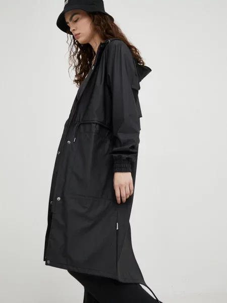 Rains Αδιάβροχο μπουφάν String Parka μαύρο
