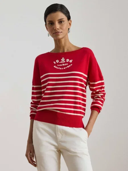 LAUREN RALPH LAUREN Pulover | Relaxed fit roșu