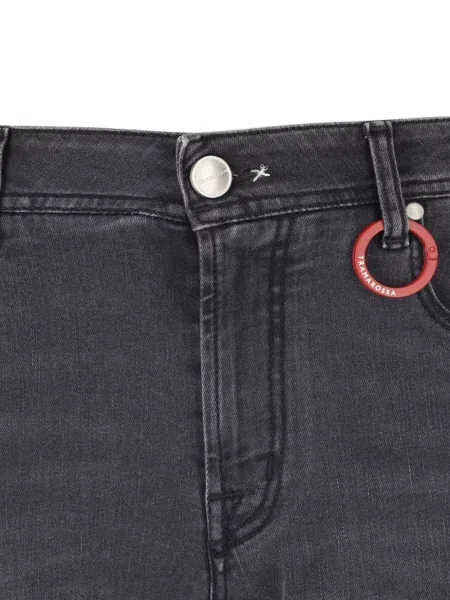 Blugi Sartoria Tramarossa cu 5 buzunare negru