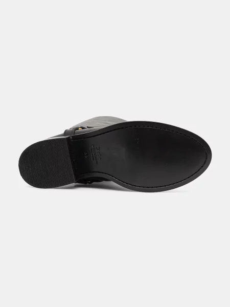 Кожаные сапоги Polo Ralph Lauren черные