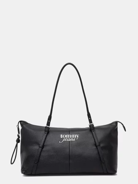 Tommy Jeans μικρή τσάντα γυναικεία από απομίμηση δέρματος μαύρο